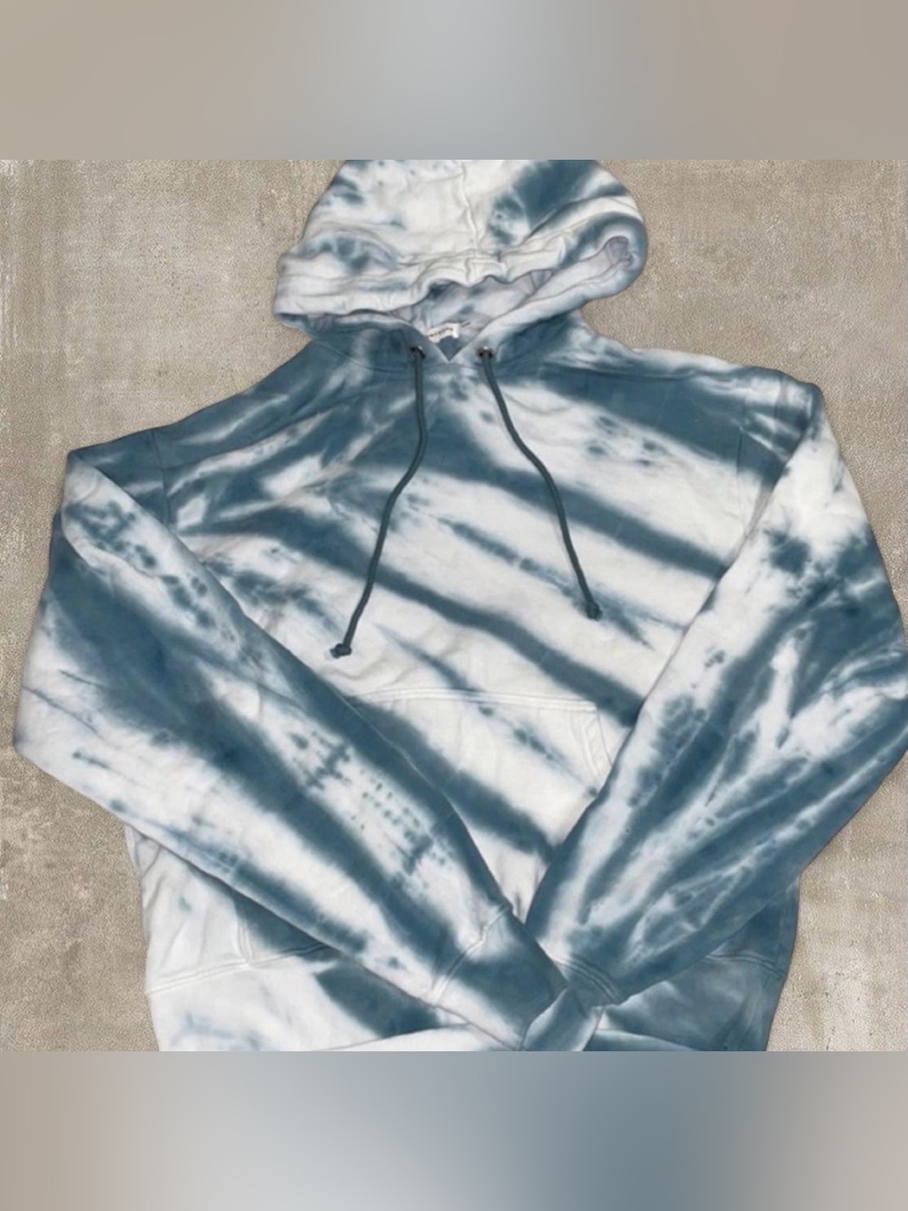 🆕 NWOT Good American Boyfriend Tie Dye Hoodie Sweatshirt Khloe Kardashian